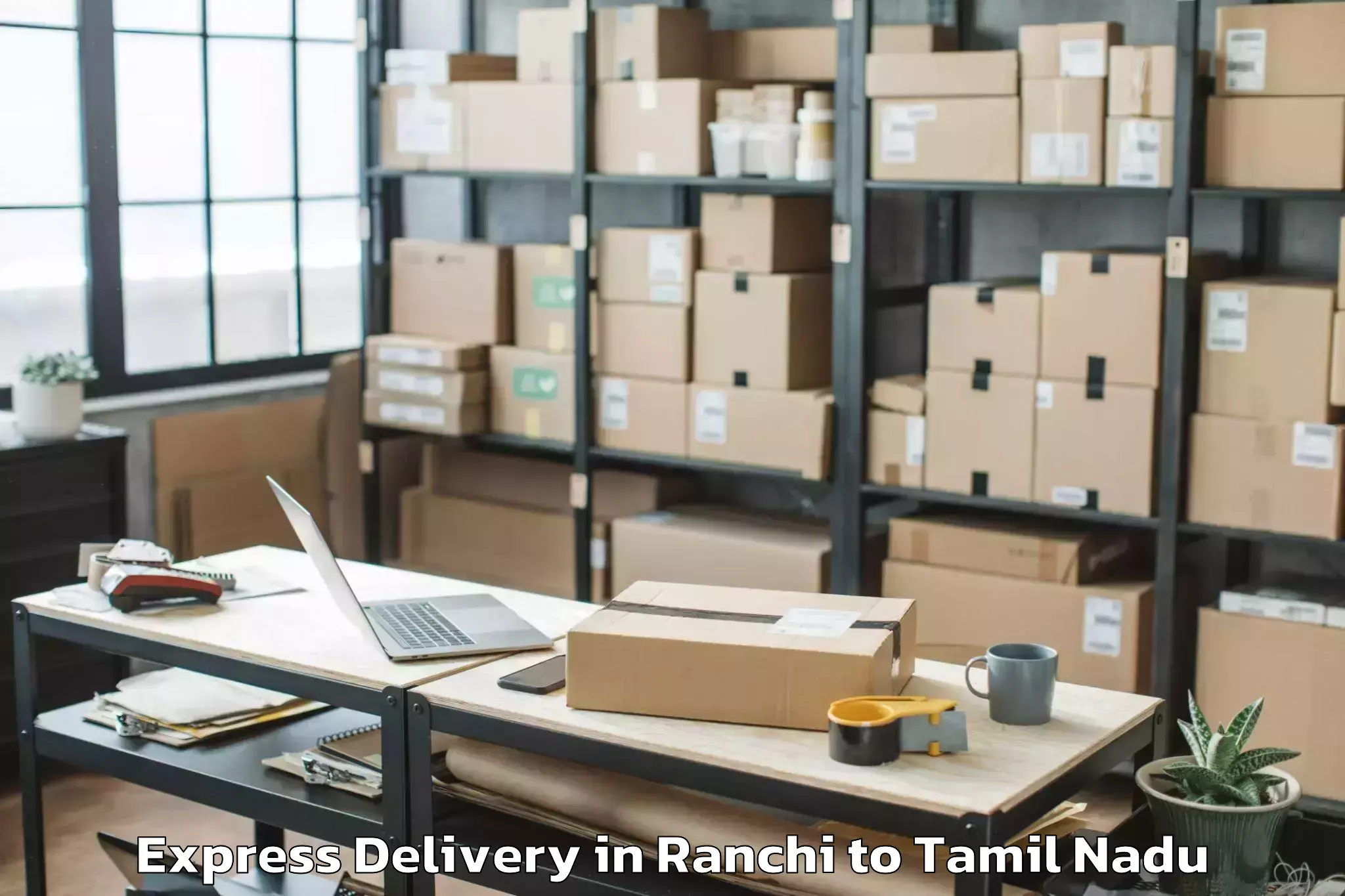 Professional Ranchi to Manachanallur Express Delivery